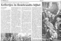 Keffertjes in Rembrandts bijbel