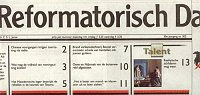 Voorpagina Reformatorisch Dagblad
