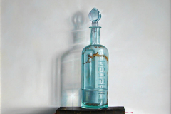 Rob Møhlmann, Godlievend flesje, olieverf op paneel, 40 x 40 cm