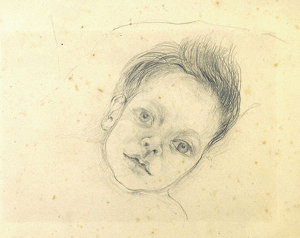 Het allerlaatste werk van Jan Mankes (lente 1919, portret van zijn zoontje Beint Mankes)
