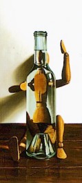 Hoezee! (detail), 1999, olieverf op paneel, 40x18,2 cm