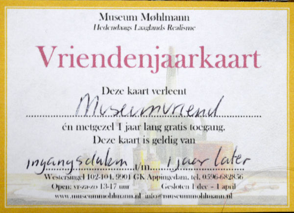 vriendenjaarkaart Museum Møhlmann